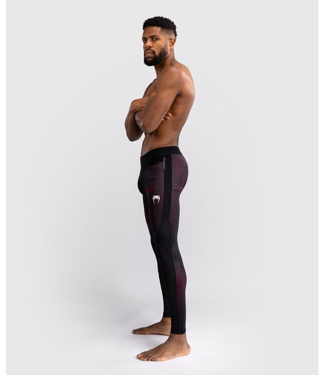 Venum Venum G-Fit Air Sports Leggings Spats Tights Deep Black Fire Red
