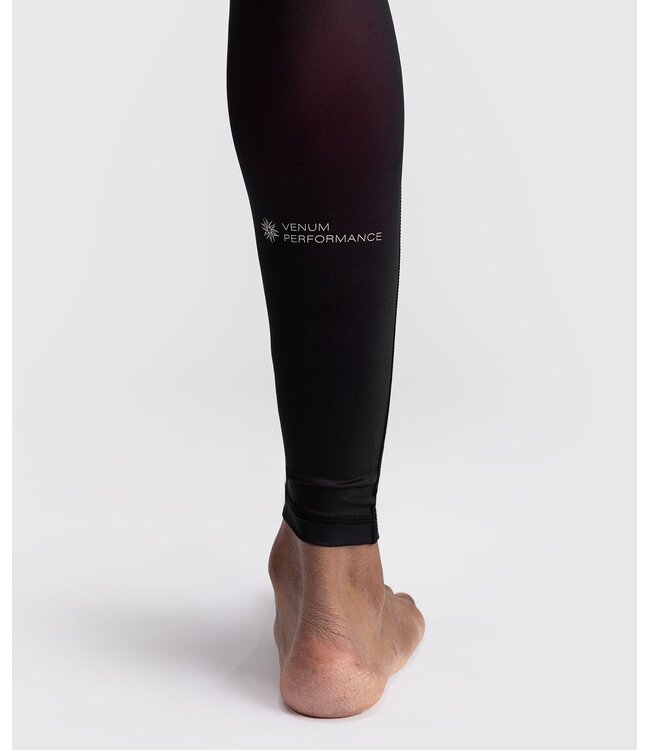 Venum G-Fit Air Sportlegging Spats Tights Diepzwart Vuurrood
