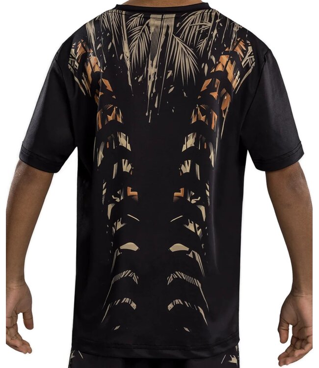 Venum Tiger Kids Dry Tech T-Shirt Zwart Neon Oranje