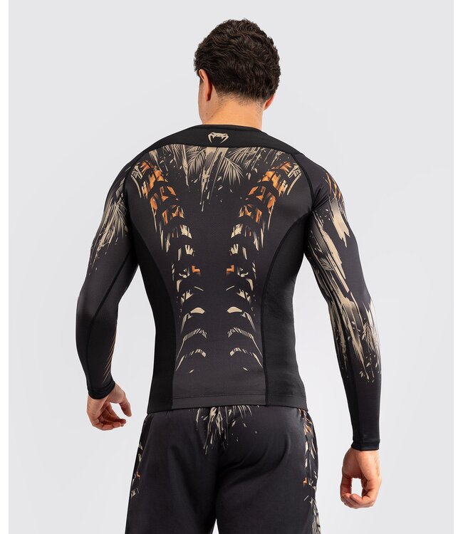 Venum Venum Tiger Rashguard L/S Zwart Neon Oranje