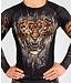 Venum Venum Tiger Langarm Rashguard Schwarz Neonorange