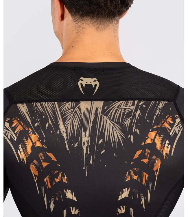 Venum Venum Tiger Rashguard L/S Zwart Neon Oranje