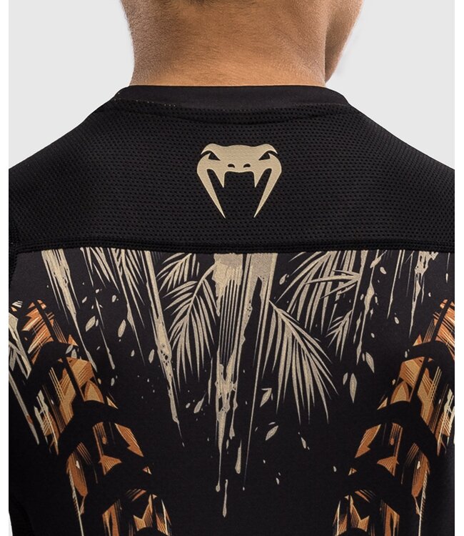 Venum Venum Tiger Rash Guard Kinder Schwarz Neon Orange