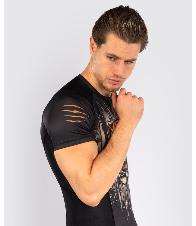 Venum Tiger Rashguard Zwart Neon Oranje