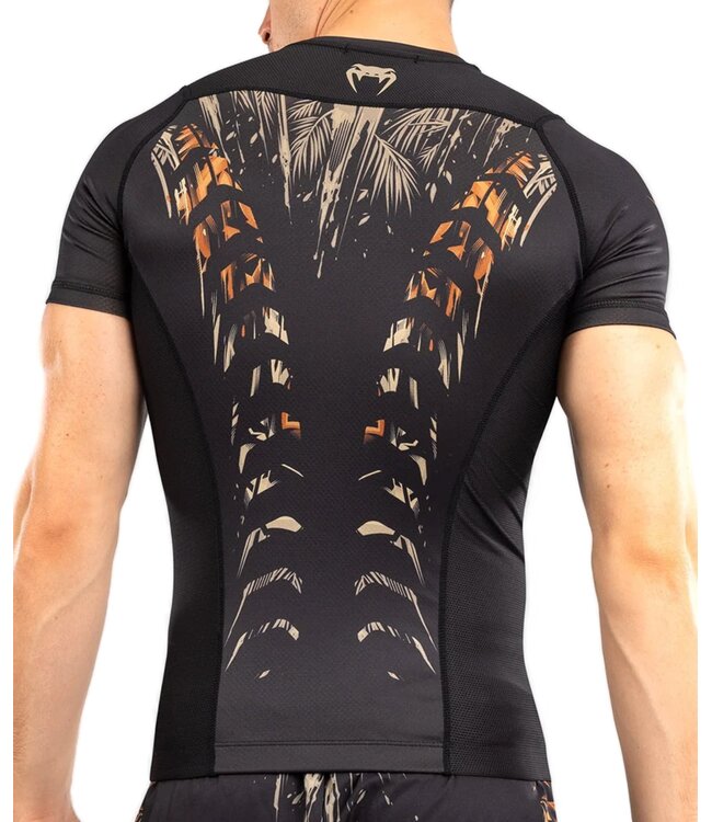 Venum Tiger Rashguard Black Neon Orange