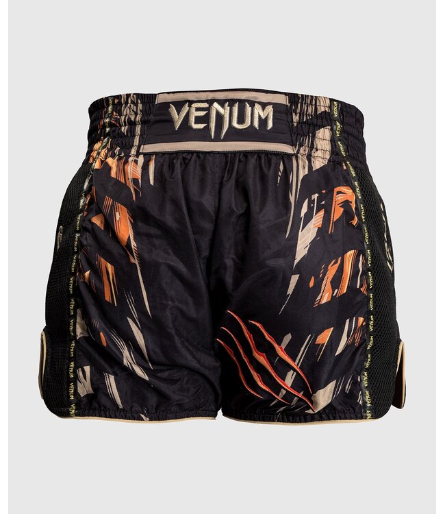 Venum Venum Tiger Muay Thai Shorts Schwarz Neonorange