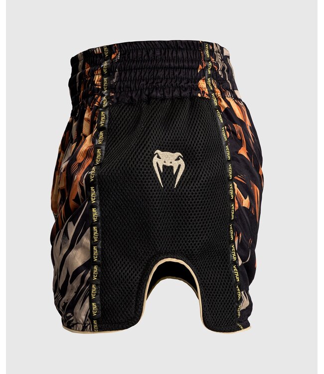 Venum Tiger Muay Thai Shorts Kinder Schwarz Neon Orange