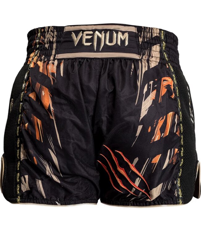 Venum Tiger Muay Thai Shorts Kids Black Neon Orange
