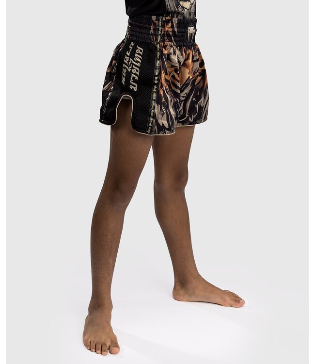 Venum Tiger Muay Thai Shorts Kids Zwart Neon Oranje