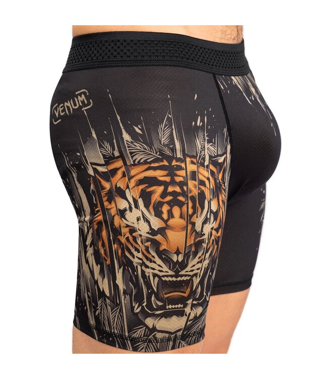 Venum Tiger Men's Vale Tudo Shorts Black Neon Orange