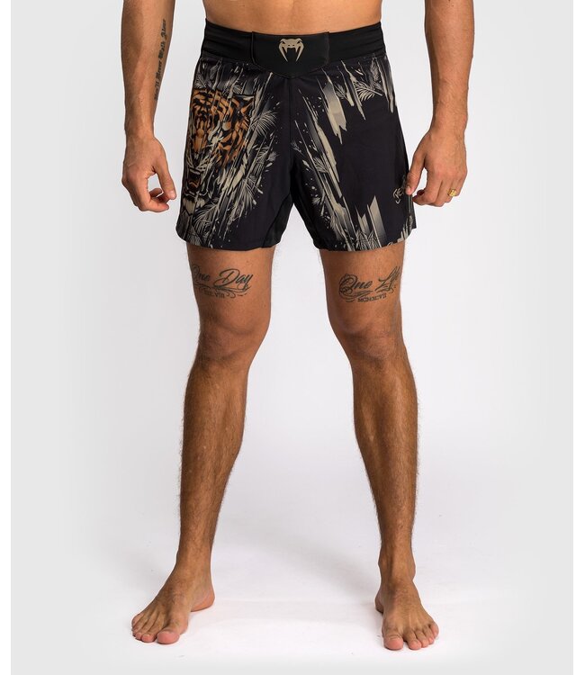 Venum Tiger Fight Shorts Zwart Neon Oranje