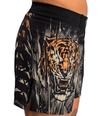 Venum Venum Tiger Fight Shorts Schwarz Neonorange