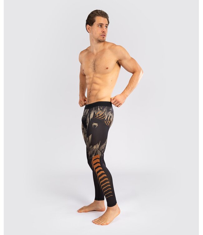Venum Tiger Sportlegging Spats Tights Zwart Neon Oranje