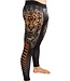 Venum Tiger Sports Leggings Spats Tights Schwarz Neon Orange