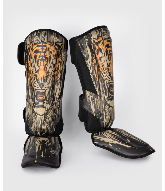 Venum Venum Tiger Schienbeinschoner Schwarz Neon Orange