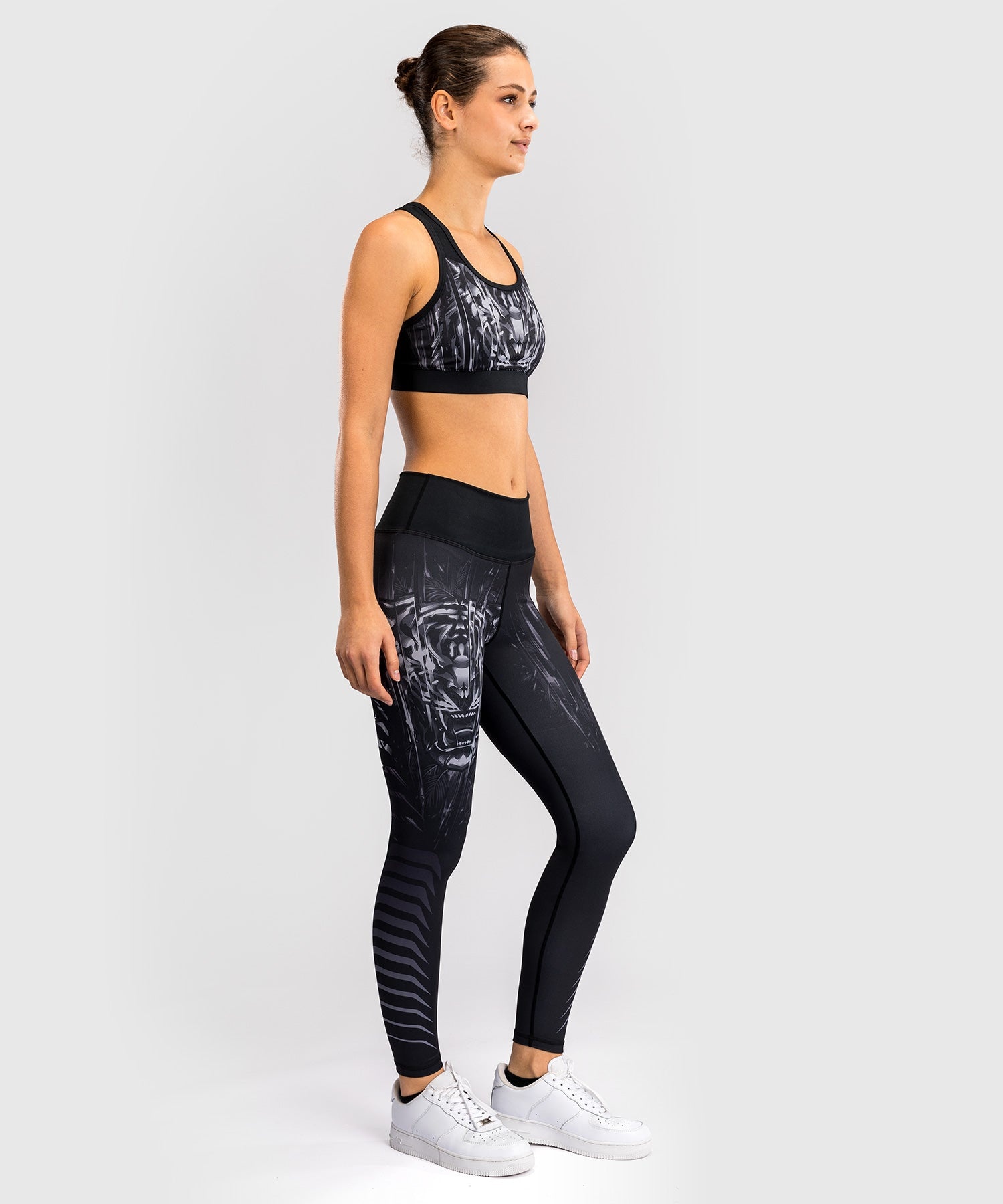 Venum Venum Tiger Women's Sports Leggings Black Silver
