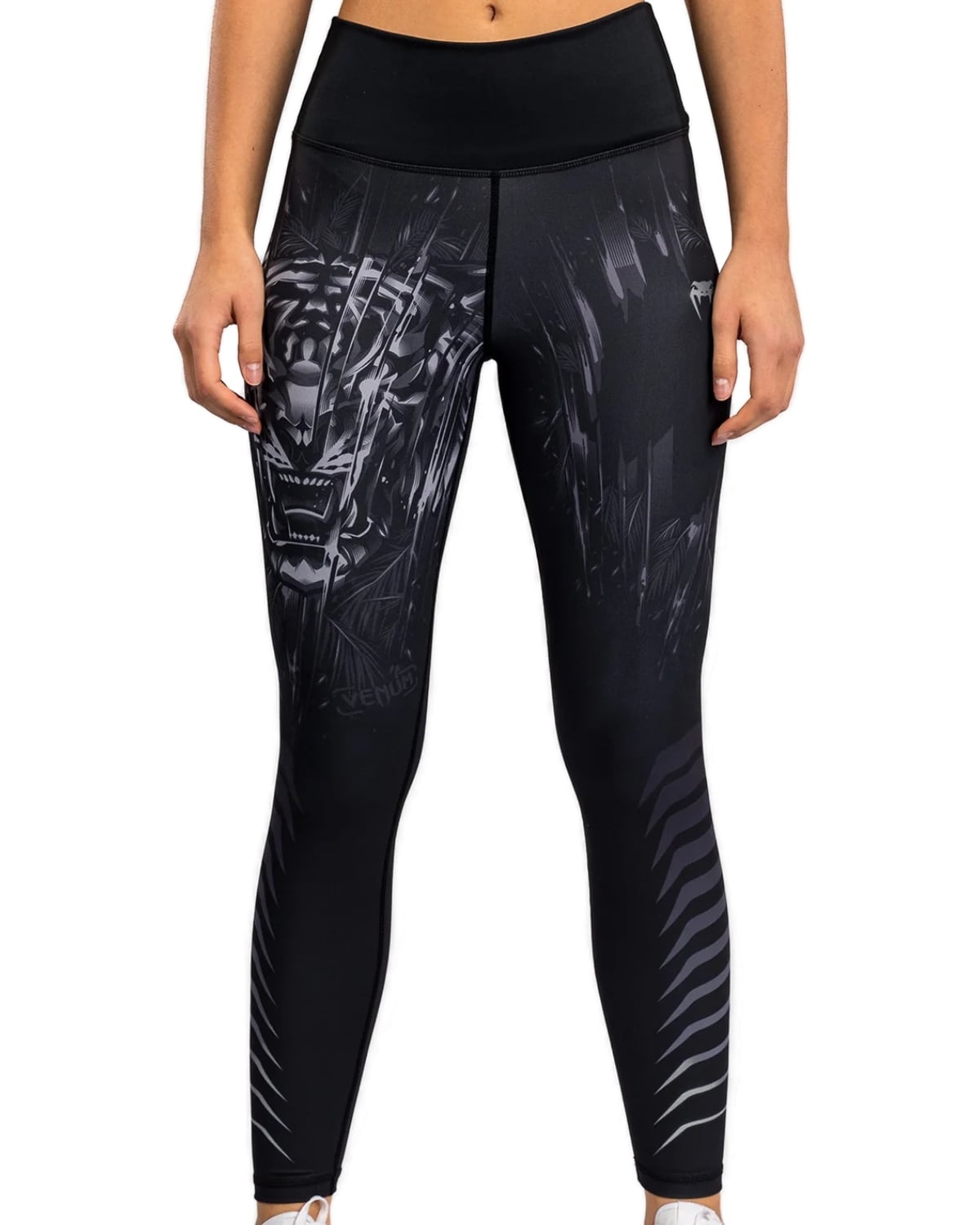 Venum Venum Tiger Women's Sports Leggings Black Silver
