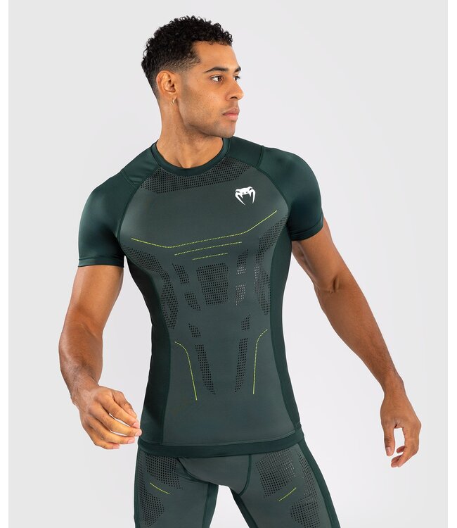 Venum Venum Technical 3.0 Rashguard Compression Shirt Forest Green