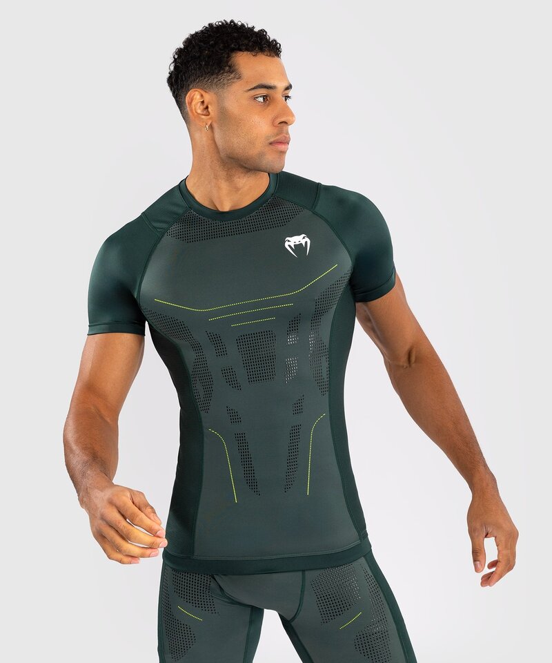 Venum Venum Technical 3.0 Rashguard Compression Shirt Forest Green