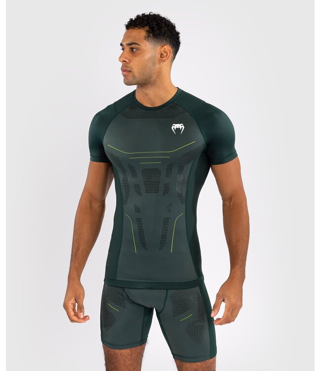Venum Venum Technical 3.0 Rashguard Compression Shirt Forest Green