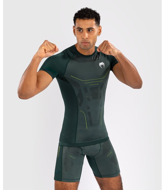 Venum Venum Technical 3.0 Rashguard Compression Shirt Forest Green