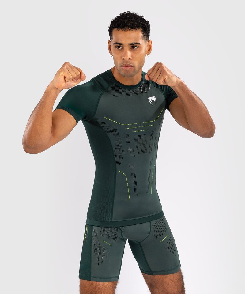Venum Venum Technical 3.0 Rashguard Compression Shirt Forest Green