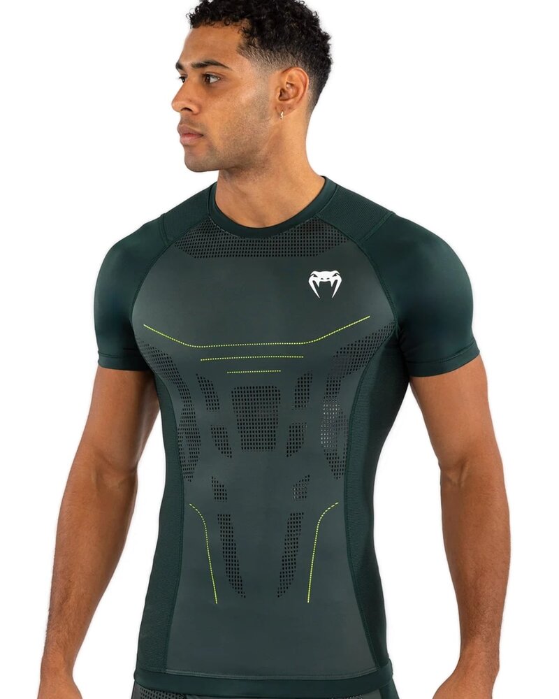 Venum Venum Technical 3.0 Rashguard Compression Shirt Forest Green