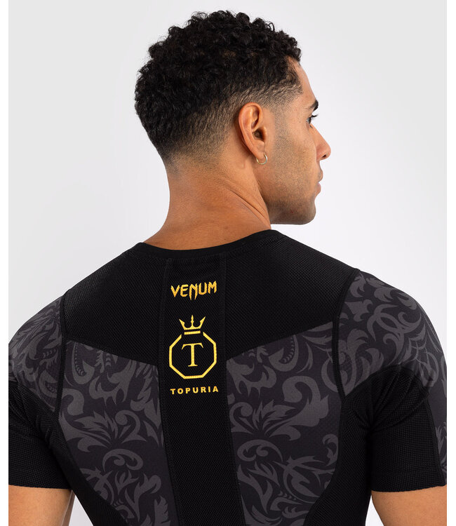 Venum Venum x Ilia Topuria Unmatched Rashguard Schwarz Gold