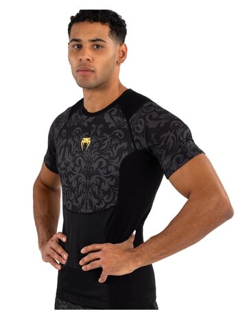 Venum Venum x Ilia Topuria Unmatched Rashguard Black Gold