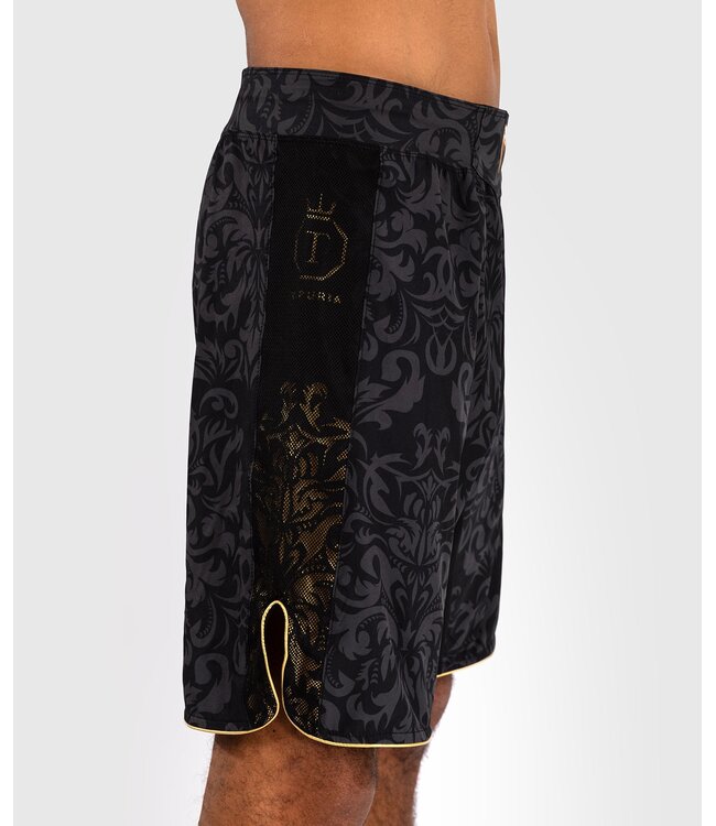 Venum x Ilia Topuria Unmatched Kampfshorts Schwarz Gold