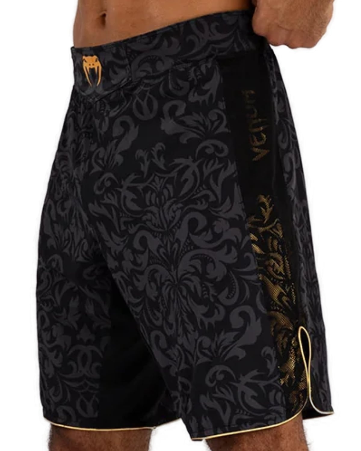 Venum x Ilia Topuria Unmatched Fight Shorts Black Gold - Fightwear