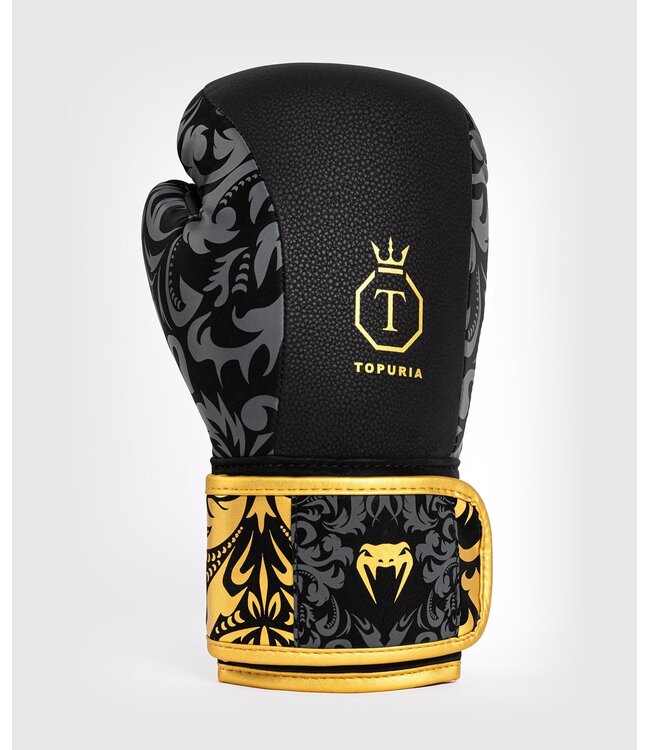 Venum Venum x Ilia Topuria Unübertroffene Boxhandschuhe Schwarz Gold