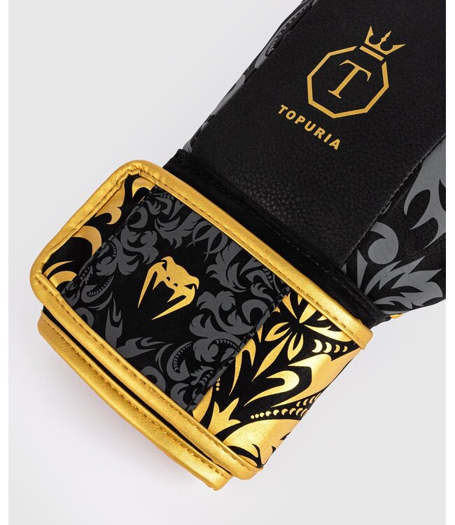 Venum x Ilia Topuria Unübertroffene Boxhandschuhe Schwarz Gold