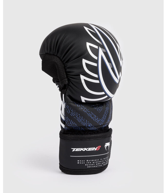 Venum x TEKKEN 8 Jin Kazama MMA Sparring Handschoenen Blauw Zwart Wit