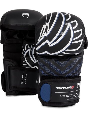Venum Venum x TEKKEN 8 Jin Kazama MMA Sparring Handschoenen Blauw Zwart Wit