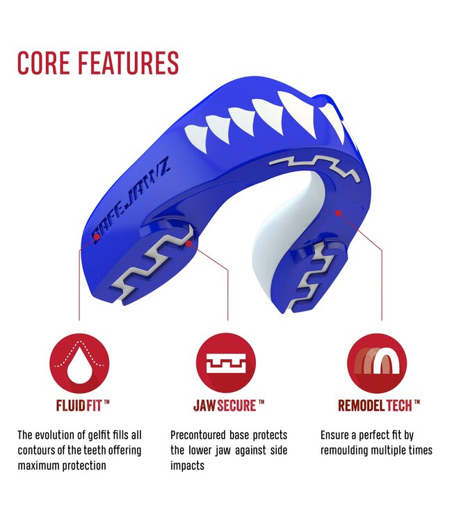 SAFEJAWZ® Extro Series Gebitsbeschermer Shark - Kids