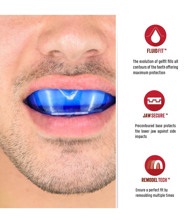 SAFEJAWZ® Extro Series Mundschutz Ice Blue - Kinder