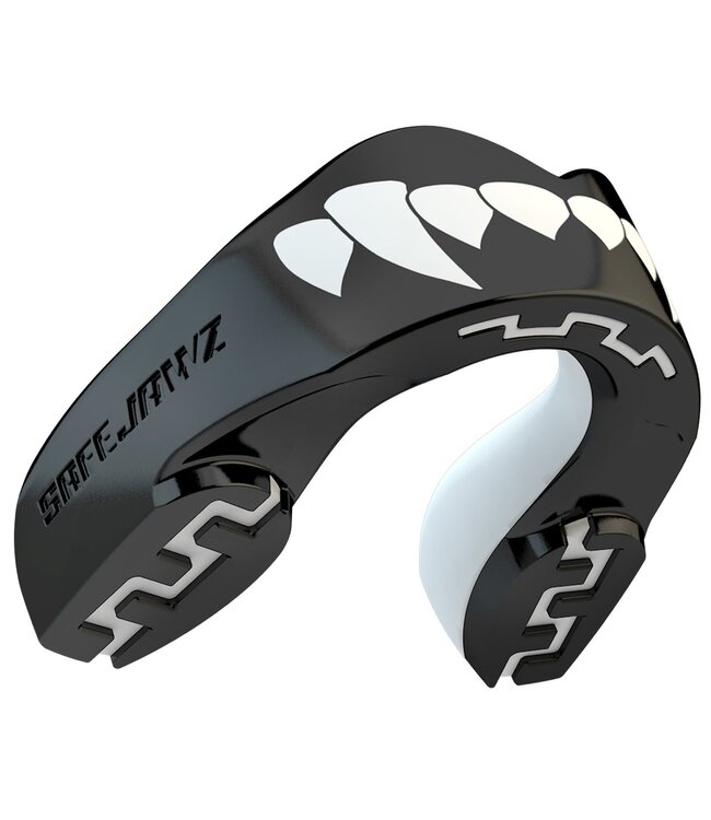 SAFEJAWZ SAFEJAWZ® Extro Series Fangz Mundschutz Dracula Schwarz Weiß - Kinder