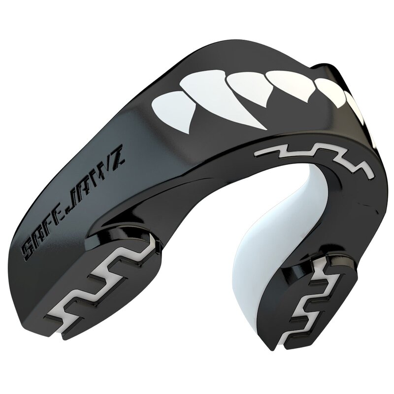 SAFEJAWZ SAFEJAWZ® Extro Series Fangz Mouthguard Dracula Black White - Kids