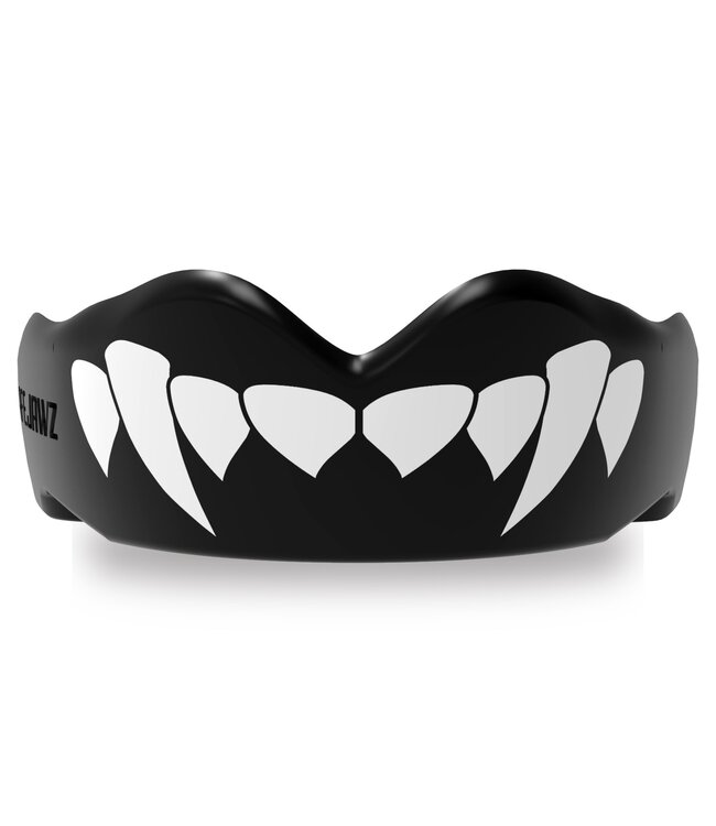 SAFEJAWZ® Extro Series Fangz Mouthguard Dracula Black White - Kids
