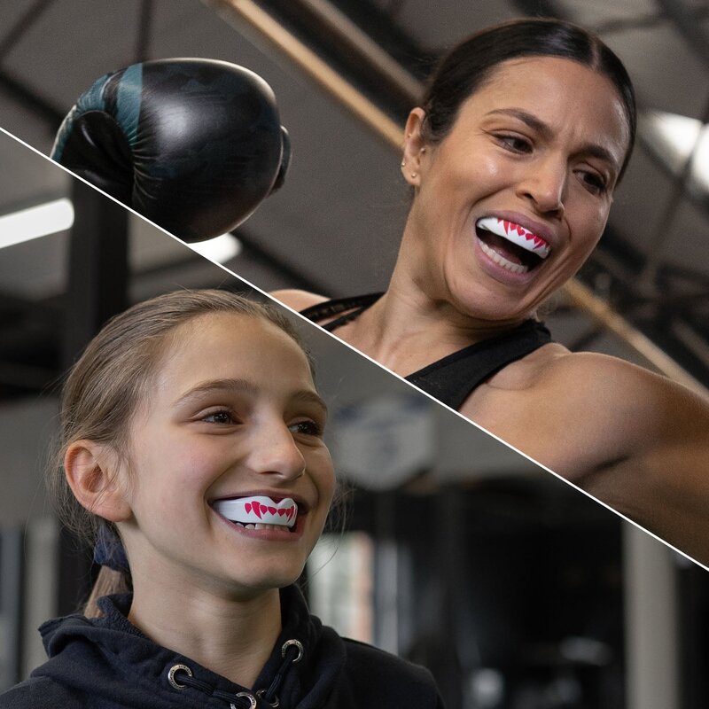 SAFEJAWZ SAFEJAWZ® Extro Series Fangz Gebitsbeschermer Dracula Wit Roze - Kids