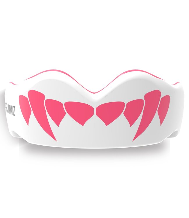 SAFEJAWZ SAFEJAWZ® Extro Series Fangz Mundschutz Dracula Weiß Pink - Kinder