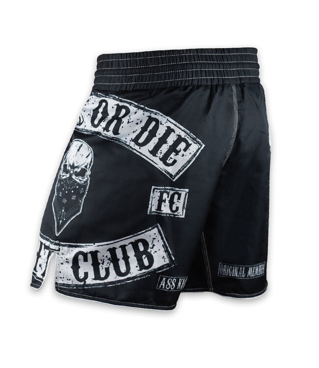 PRIDEorDiE Fightshorts Fight Club Black White