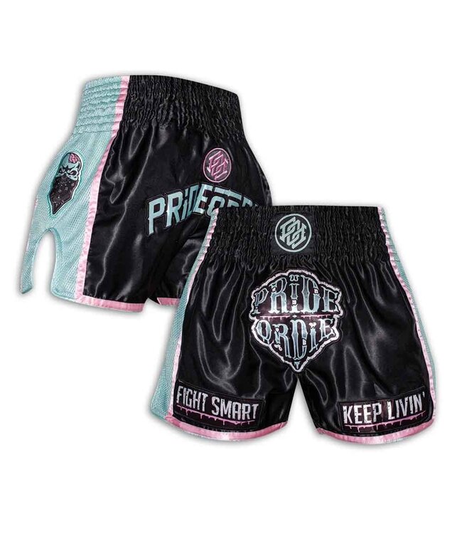 PRIDE or DiE Z-Camp Muay Thai Kickboxing Shorts
