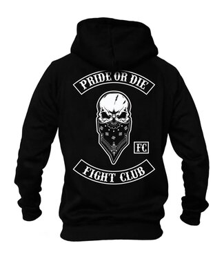 Pride or Die PRiDE or DiE "FIGHT CLUB" Kapuzenpullover Schwarz Weiß