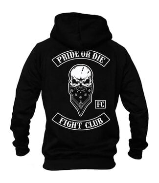 PRiDEorDiE PRiDE or DiE "FIGHT CLUB" Kapuzenpullover Schwarz Weiß