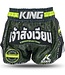 King Pro Boxing King Muay Thai Kickboxing Shorts KPB Origin 3 Black Neon Green