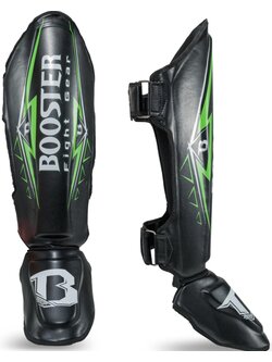 Booster Booster Kickboks Scheenbeschermers BK/GR War Zwart Groen