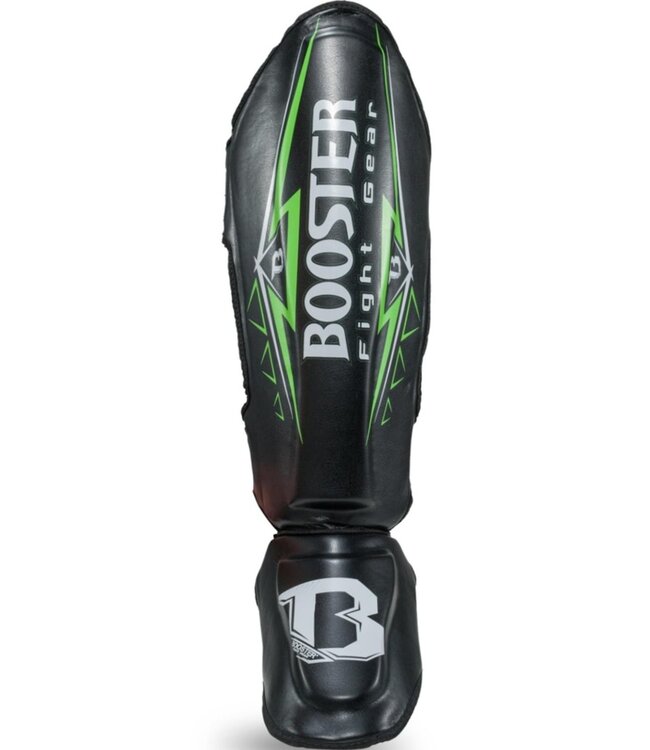 Booster Kickboxing Shinguards BK/GR War Black Green