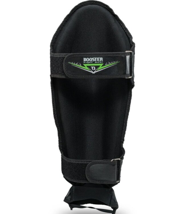 Booster Kickboxing Shinguards BK/GR War Black Green